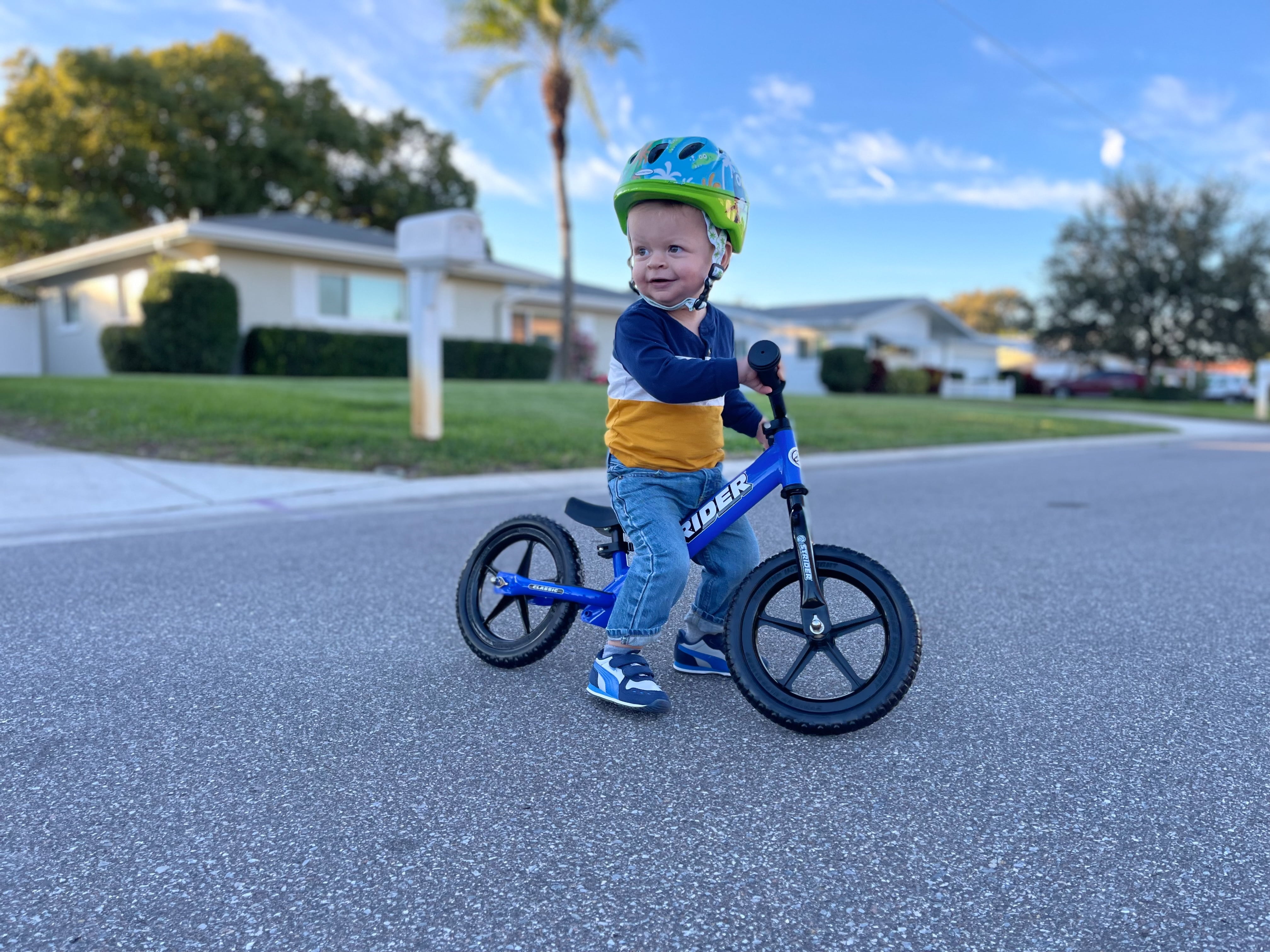Strider 12 Classic Bike, Blue - No Pedal Balance Bicycle for Kids 1 to 3 Years--Easy Assembly, Tool-Free Adjustments