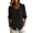 Black, variant on Women's Cardigan Tops Short Sleeve Peter Pan Collar Button Front Loose Fit Summer Jackets Solid Color Lightweight Breathable Layering Blouses
