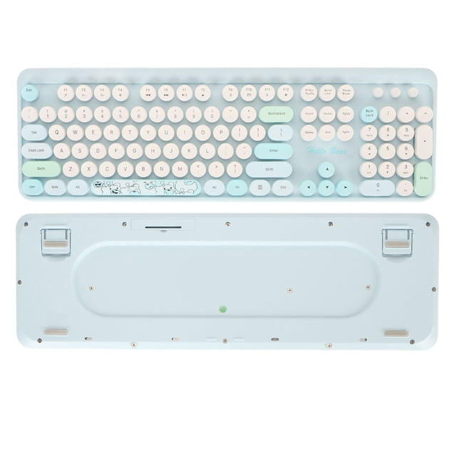 Combo De Teclado Y Mouse Inalámbricos, EDJO 2.4G, Teclado Ergonómico De Tamaño Completo Con Reposamuñecas Y Mouse Ajustable De 3 Niveles DPI, Para , Mac OS, Computadora