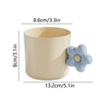 thumbnail image 3 of Vaso de cepillo de dientes de plástico con diseño colorido, vaso de lavado redondo de 13.2 cm para baño, contiene artículos de aseo, compacto y ligero., 3 of 6