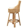 thumbnail image 4 of Baxton Studio Bella Modern Bohemian Natural Brown Rattan Bar Stool, 4 of 7