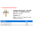 thumbnail image 2 of Headlight Halo Ring Bulb - Compatible with 2009 - 2012 BMW 328i xDrive 2010 2011, 2 of 2