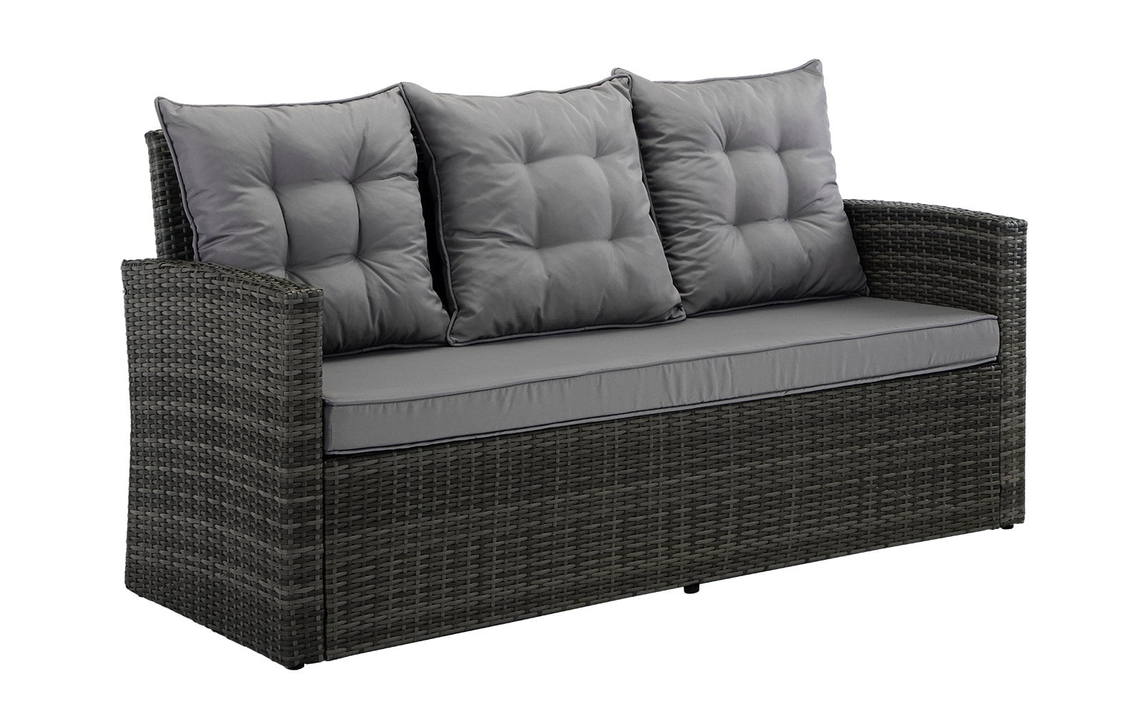 Divano Roma Furniture Outdoor Patio Rattan Bench With Pillows Black Divano Roma Furniture Outdoor Patio Rattan Bench With Pillows Black Red Com