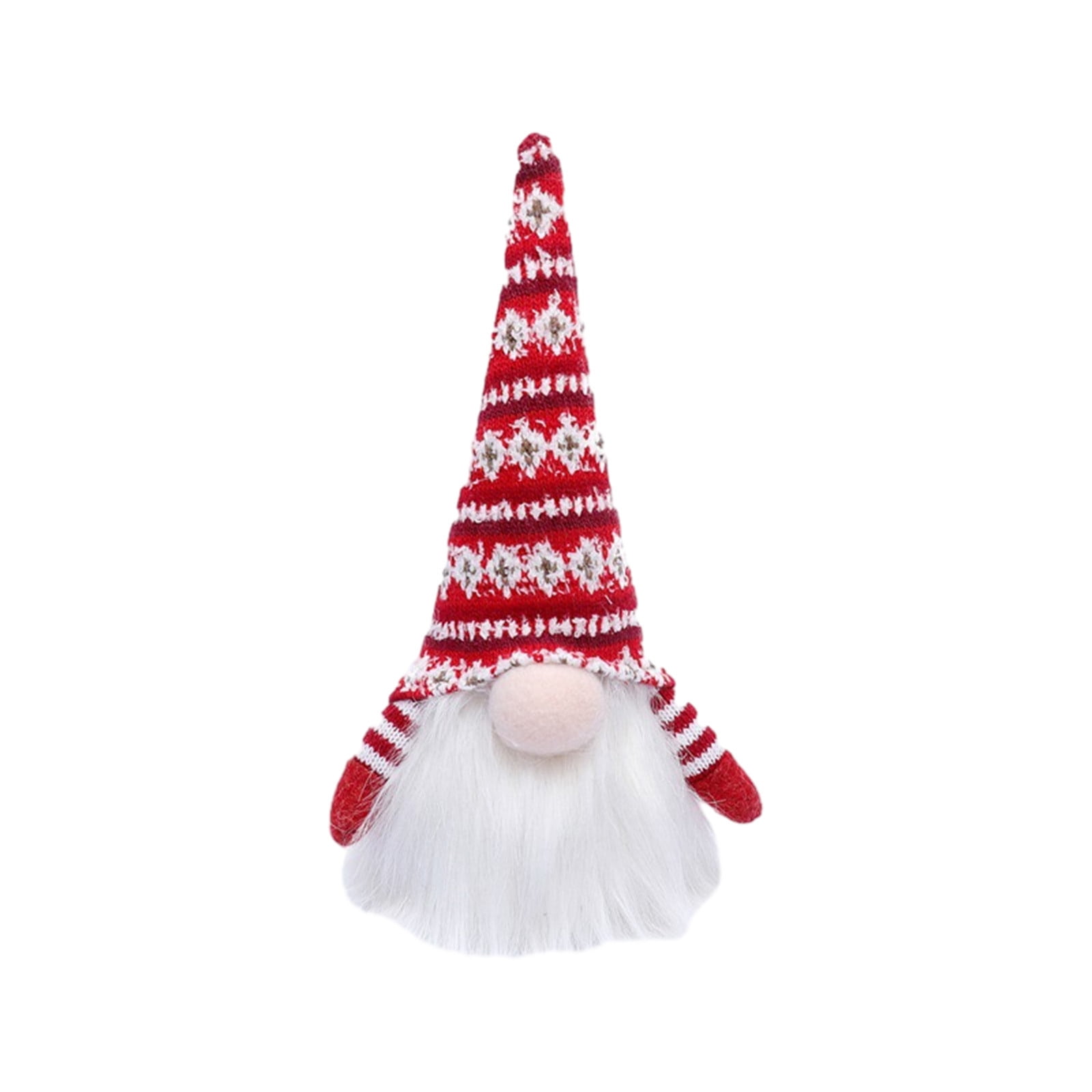 Christmas Lights Gnome with Xmas Song Decorations, 2024 Xmas Ornaments Gift, Scandinavian Doll Figurine, Swedish Tomte Santa Handmade, Holiday Party Crafts, 10 inch, Red