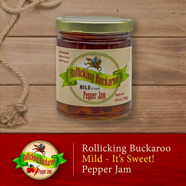 Rollicking Buckaroo Pepper Jam MildMild and Sweet (All Natural, Gluten