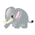 thumbnail image 5 of Rushawy 3D Paper Craft Puzzle Ornament Stem DIY s for Child Problem Solving Shapes elephant, 5 of 9