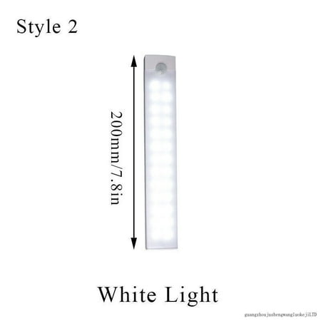 

Wireless LED PIR Motion Sensor Light Cabinet Closet Lamp USB Rechargeable Strip