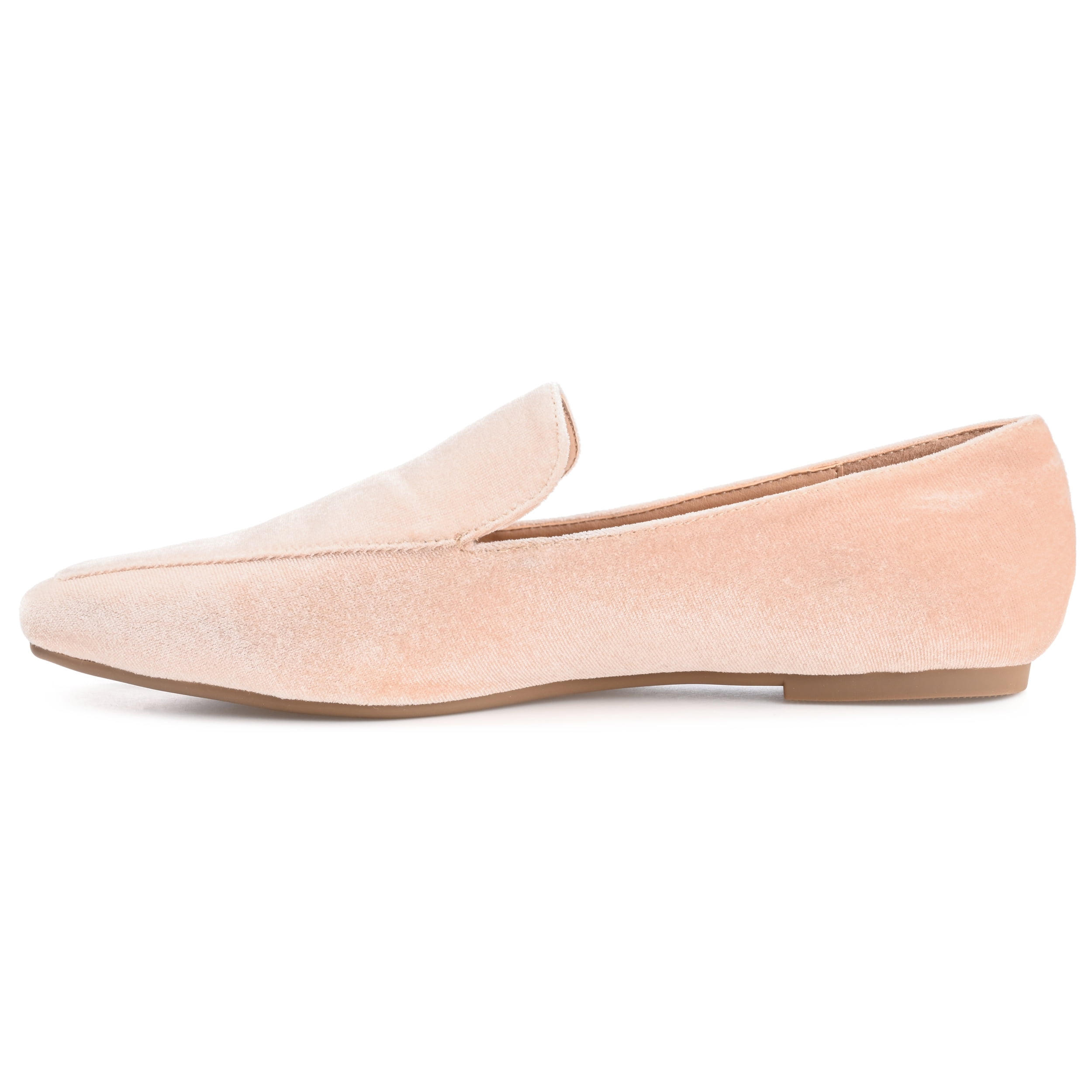 Journee Womens Silas Slip On Square Toe Loafer Dress Flats