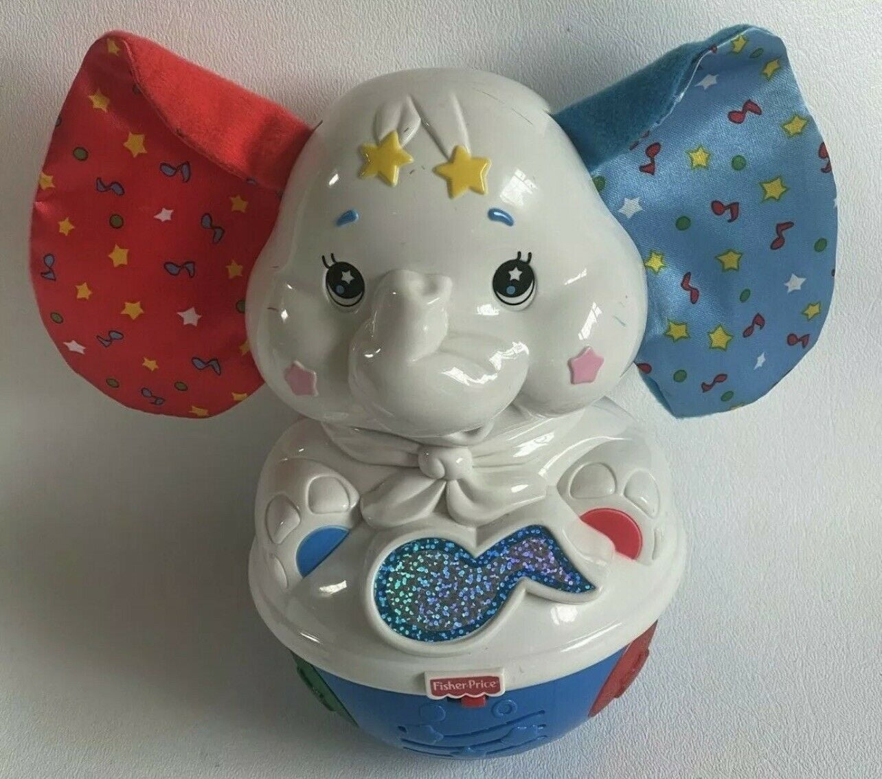 Fisher Price Sparkling Symphony Twinkle Dancer Roly-Poly Elephant Rare 