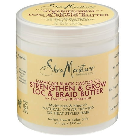Shea Moisture Jamaican Black Castor Oil Strengthen & Grow Loc & Braid Butter 6 (Best Products For Braids)