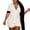 White, variant on RMGVDSD Shorts Set For Women Knit Color Block Button Down Shirt And High Waist Shorts Tracksuits Jumpsuits Women Shorts Sets Streetwear