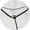 1. White, variant on Men's Hooded Tee Hipster Round Hem Zipper Pockets Tee Shirt