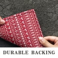 thumbnail image 6 of Red Christmas Pattern Door Rugs,Washable Non Slip Door Mats Indoor,Decorative Door Mats,Entry Mat Indoor for Entrance,Bedroom,Kitchen,Bathroom,17"x30", 6 of 6
