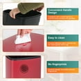 thumbnail image 4 of PayLessHere 13Gal Red Trash Can - Stainless Steel w/Foot Pedal & Soft Close, 4 of 7