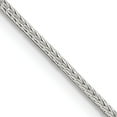 thumbnail image 1 of Sterling Silver 1.25mm Diamond-Cut Round Franco Chain With 4In Ext. (22 X 1.25) Made In Italy qfr125e-22, 1 of 5