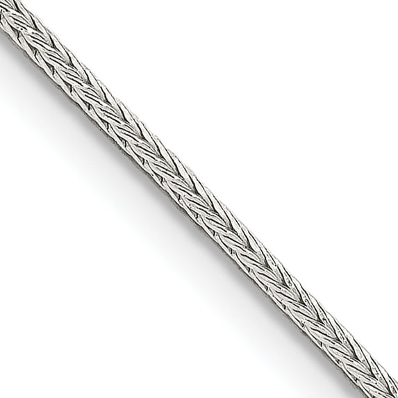 Sterling Silver 1.25mm Diamond-Cut Round Franco Chain With 4In Ext. (22 X 1.25) Made In Italy qfr125e-22