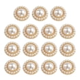 thumbnail image 1 of Uxcell 15pcs Botones de Metal 20mm Redondos de Perla para Manualidades de Vestidos, Dorado, 1 of 7