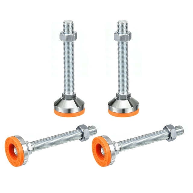 Unique Bargains Leveling Feet, 4Pcs M20x150x60mm - Carbon Steel Non-Skid Anti-shock Adjustable Table Feet for Furniture Workshops