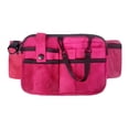 thumbnail image 4 of Riñonera de enfermera, bolsa organizadora de enfermería con múltiples bolsillos, bolsa para el cinturón, delantal de cadera Rosa roja, 4 of 9