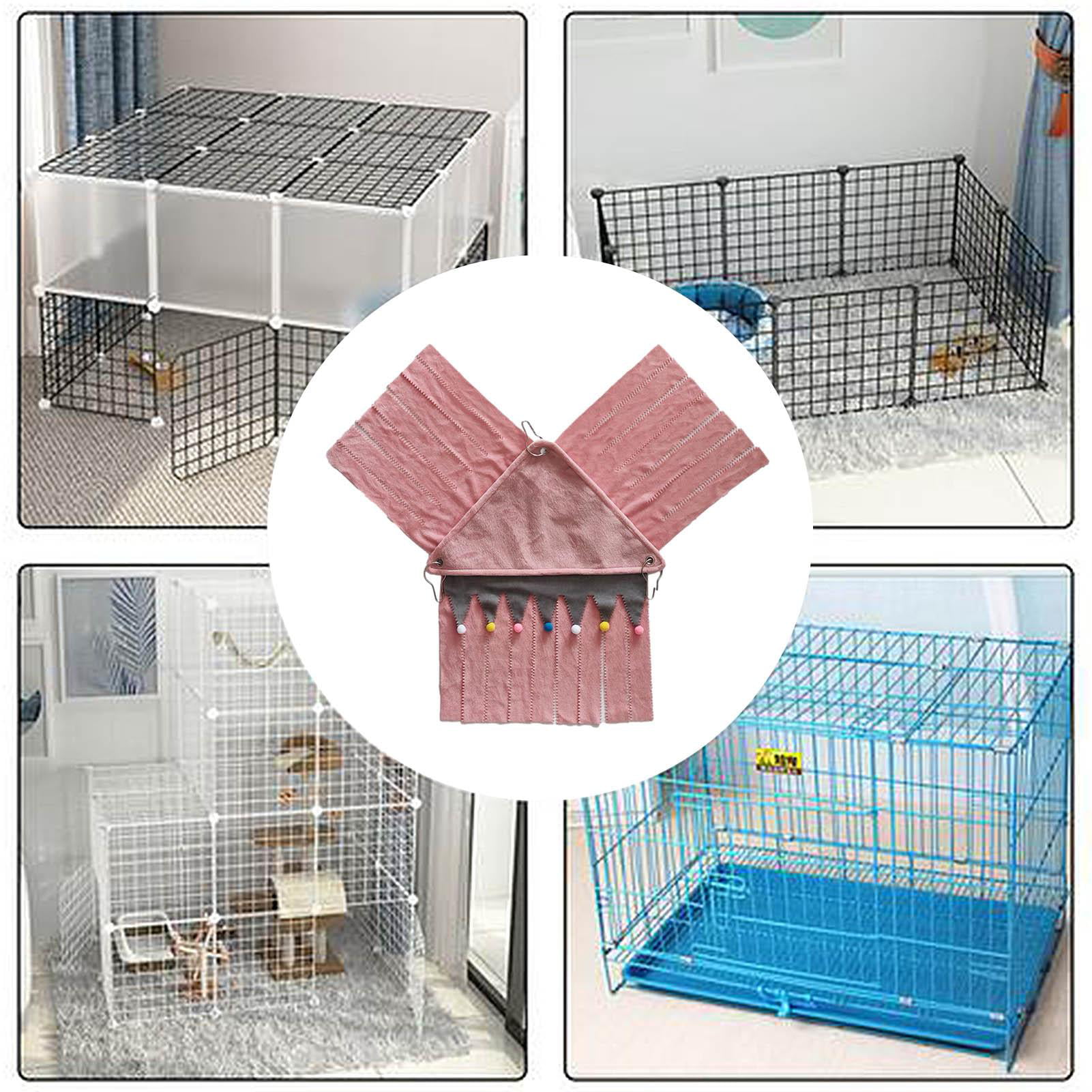 Bunny & Other Small Animals PStarDMoon Guinea Pig Hideout Tunnel House Corner Fleece Forest Hideaway with Removable Pad for Guinea Pigs Chinchillas Rats Ferrets Pink1 