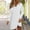 62#White, variant on Dwaogom Women's 2024 Color Block Casual Long Sleeve Smocked Dress V Neck High Waist Ruffle Tiered Midi Dresses Women Leisure Fashion Printing Long Sleeve V-Neck Buttons Dress