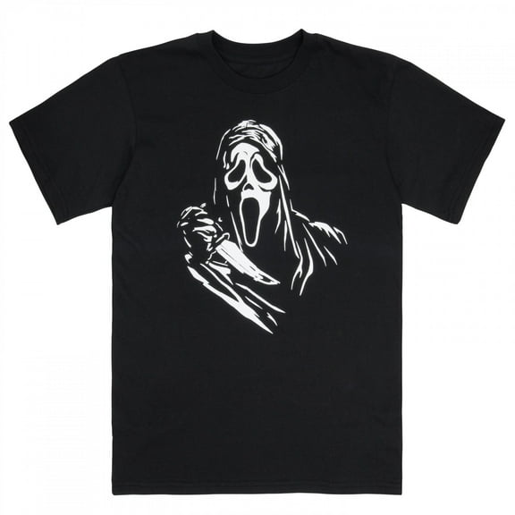 Scream Ghost Face Hard Shadow T-Shirt-Medium