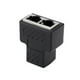 thumbnail image 1 of Divisor Hembra Rj45 De 1 A 2 Vías, Cable De Red Ethernet, Adaptador De Conector Doble, Acoplador De Puertos Para Estaciones De Acoplamiento De Portátiles Moyic  EL012164-00, 1 of 6