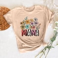 thumbnail image 6 of GaThRRgYP Summer Tops for Women,Women's Tops Short Sleeve T Shirts Blouse,Women Mother's Day Gift Mom Flower Print Short Sleeve Round Neck T-shirt Pattern Top Khaki XXXL, 6 of 7