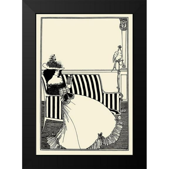 Beardsley, Aubrey 11x14 Black Modern Framed Museum Art Print Titled - Jacques Tournebroche 2