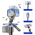 thumbnail image 3 of 360° Gimbal Stabilizer with Tripod, Handheld Video Stabilizer for Phone Recording, 3 of 6