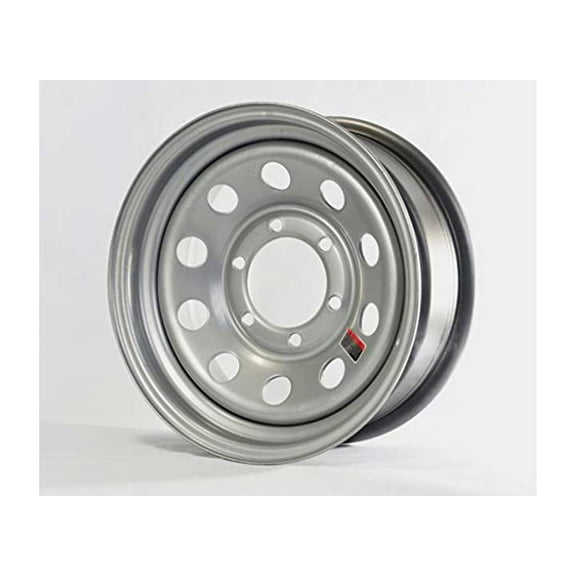 15X6 MOD 6H5.5 SILVER STEEL WHEEL