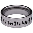 thumbnail image 4 of Anubis Tungsten Carbide Ring, 4 of 9