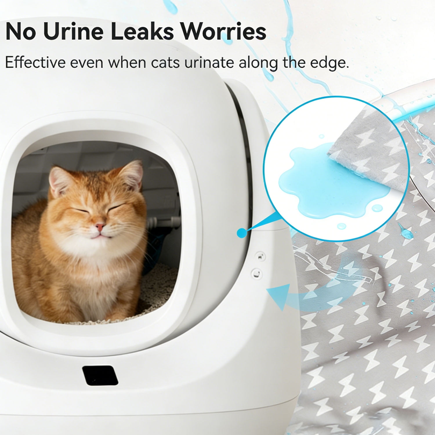 CATLINK Automatic Litter Box, Self Cleaning Cat Litter Box, Odor Removal, APP Control, Large Litter Box for Multi Cats, 70L