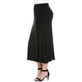 thumbnail image 2 of 24/7 Comfort PlusWomen's Plus Size Maxi Skirt, 2 of 3