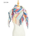thumbnail image 2 of LIJCC Ladies Plaid Square Scarf Square Tassel Scarf Shawl Fashion Winter Women Colorful Scarf Casual Square Tassel Scarf Shawl, 2 of 5
