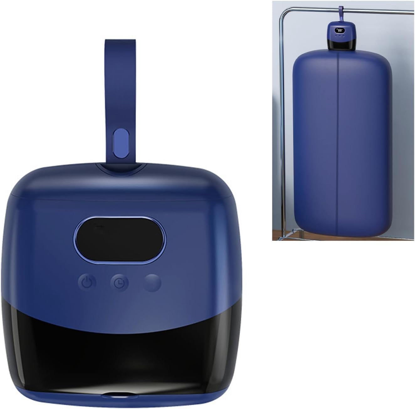 Portable Clothes Dryer, Mini Foldable Electric Laundry Drying Machine, Space-Saving, Compact Drying Solution, Efficient Home Travel Drying, Auto Shutoff