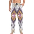 thumbnail image 4 of Ethic Ikat Bohemian Ghost Pajama Pants, Men's Lounge Pants Light with Drawstring and Pockets, Christmas New Year Birthday Father's Day Gifts, Small, 4 of 7