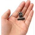 thumbnail image 4 of 100pcs Metal Hinge Clip, Small Bronze Bulldog Clip with Hole for Photo, Bag Tag, Store, Office, Paper and Price Tag (0.87"/22mm), 4 of 5