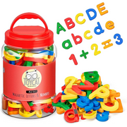 JoyCat 78Pcs Magnetic Letters Numbers Alphabet Fridge Magnets Colorful Plastic ABC Letters 123  Preschool Learning Toys Set for 3 4 5 Years Kid Toddler