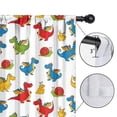 thumbnail image 4 of Blackout Kids Curtains,White Cartoon Dragons Snails Pattern Childrens Insulated Curtains Set Of 2,Bedroom Essentials,Toddler Room Decor 42"x54", 4 of 5