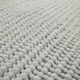 thumbnail image 4 of Mohawk Home Homespun Plush Fade/Stain Resistant Non-Slip Machine Washable Bath Rug, Silver, 2' x 5', 4 of 6