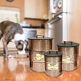 thumbnail image 3 of hammered copper 3 Pc set Pet Canister with sturdy bone plaque, Dog Food Treat Canister with wooden Lid. Carbon Steel Canister, Storage Container Jar with Tight Fitting Lids for Dog Biscuit Cookies, 3 of 4