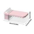thumbnail image 3 of Molde para helado Bandeja de doble capa de 24 cavidades | ABS de grado alimenticio | Máquina para hacer paletas de bricolaje | Caja de almacenamiento de cubitos de hielo dos en uno con tapa | Gran, 3 of 3