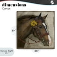 thumbnail image 4 of Stupell Industries Cottage Barnyard Horse with Daisy Canvas Art, 30 x 30, by Suzanne Nicoll, 4 of 8