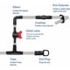 thumbnail image 4 of 54 piezas de accesorios de riego para tubos de 16 mm, conector de tubería de agua de riego, conectores de tubería de púas para sistema de riego, conectores de púas sistemas de riego, 4 of 6