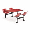 thumbnail image 5 of OFM 1002-SS-BGNB Cluster Table with Laminate Top and Stainless Steel Chairs - Beige Nebula, 5 of 7