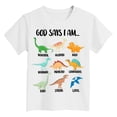 thumbnail image 4 of Karoyedx Boys Outfits Toddler Boys T-Shirt Short Sleeve Shirt Dinosaur Print Cotton Summer Tops Graphic Tees White Size,7-8 Years, 4 of 4