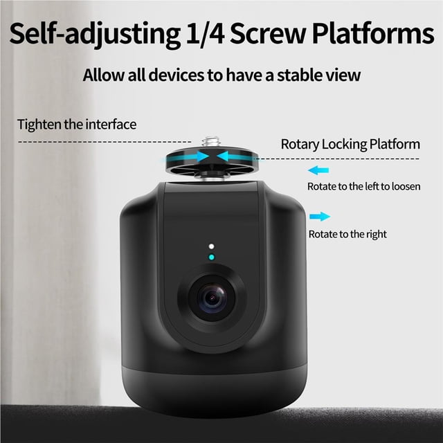 VONKY 360°Rotation Smart Holder Selfie Stick Auto Face Object Vlog Téléphone Intelligent Mount Holder