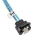 thumbnail image 2 of Mini SAS 6 SATA to 6 SATA Cable, 6Gbps Curved Straight Cable, Anti-Interference, Double Shielded SATA Cable for SSD, 0.5m/1.6ft, 2 of 4