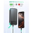thumbnail image 4 of Banco de Energía Solar SOXONO 40000mAh con Carga Rápida PD 20W Verde, 4 of 9